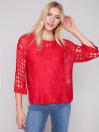 FANCY CROCHET SWEATER C2622