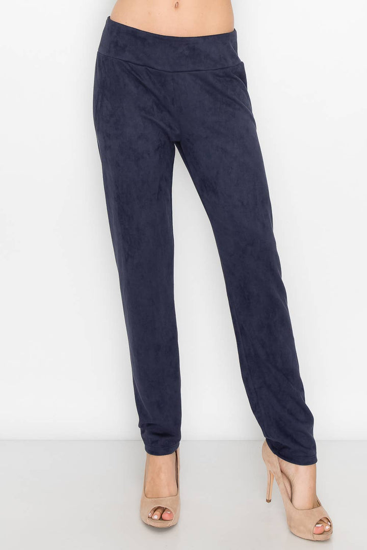 Annelise  Suede Pant: PEACOCK / XS / A5499