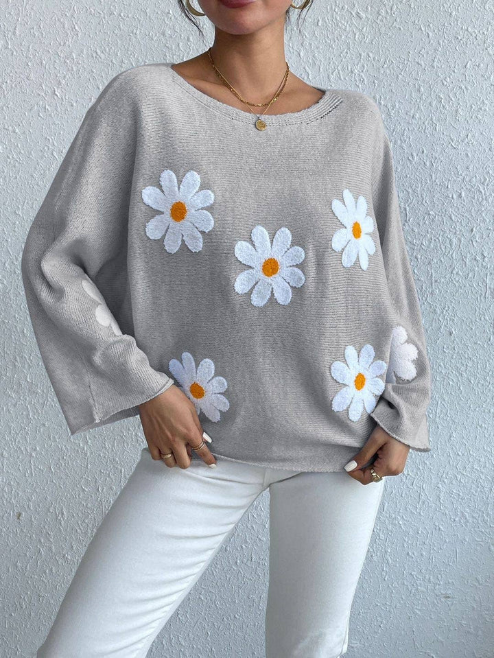 Daisy sweater: Grey / M