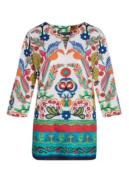 Mexican Birds Tunic: XL
