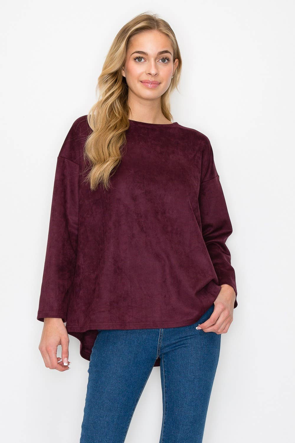 Adi Stretch Suede Top: BLACK / M / A5418