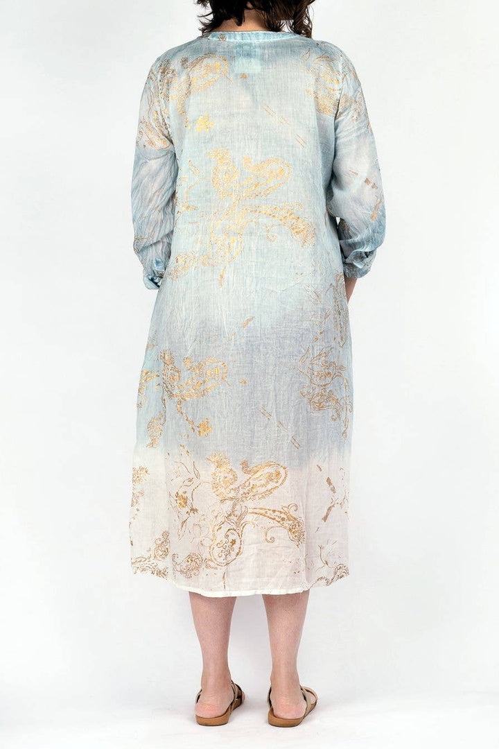 Samira Kaftan Dress Lt. Blue: M/L / LT Blue
