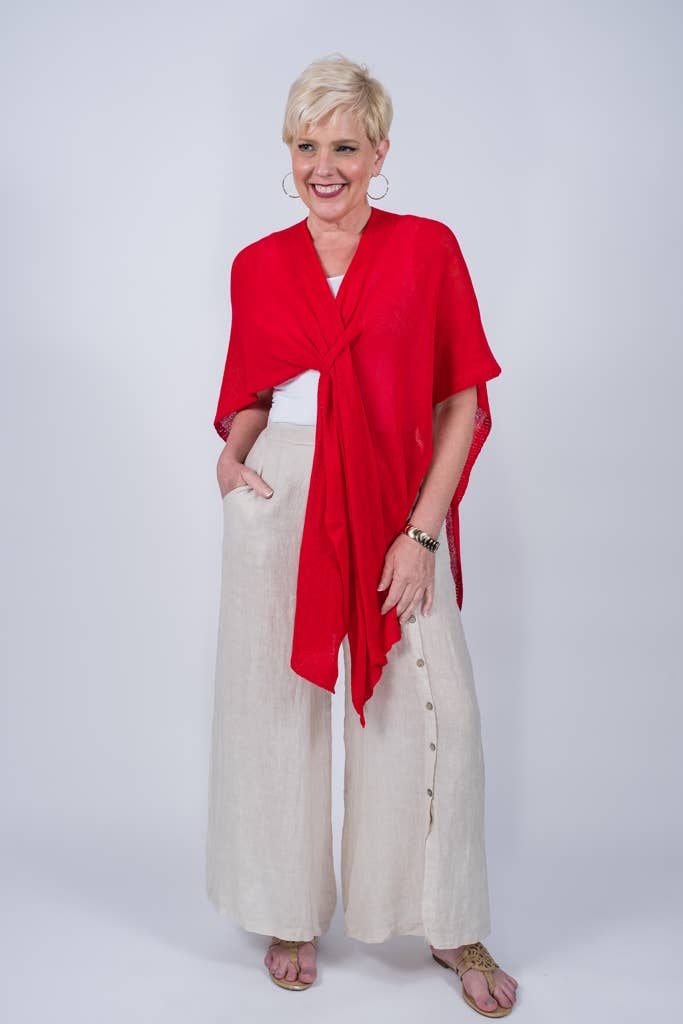 Aliya Cotton Wrap (W108):Carbon