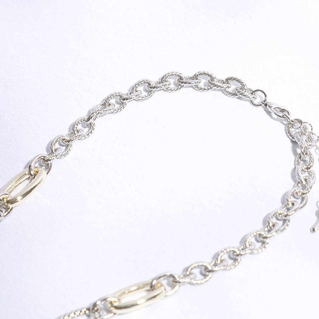 Clover Mop Gold Link Necklace: