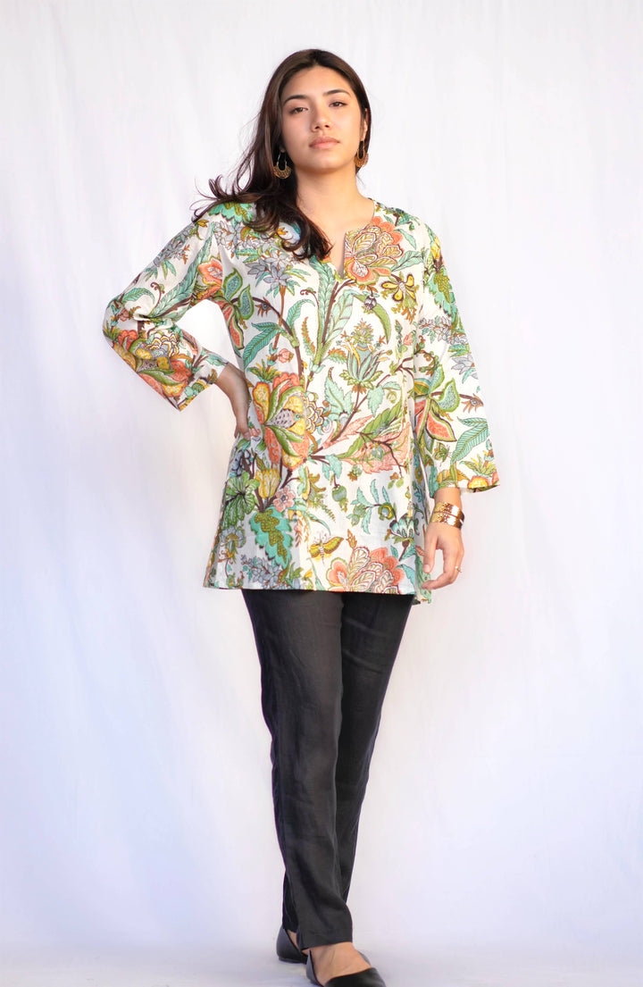 Seafoam Cotton Tunic: M