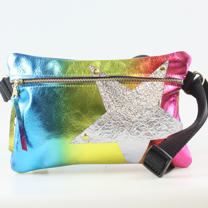 Metallic Vail Hipbag w/Star: Gunmetal