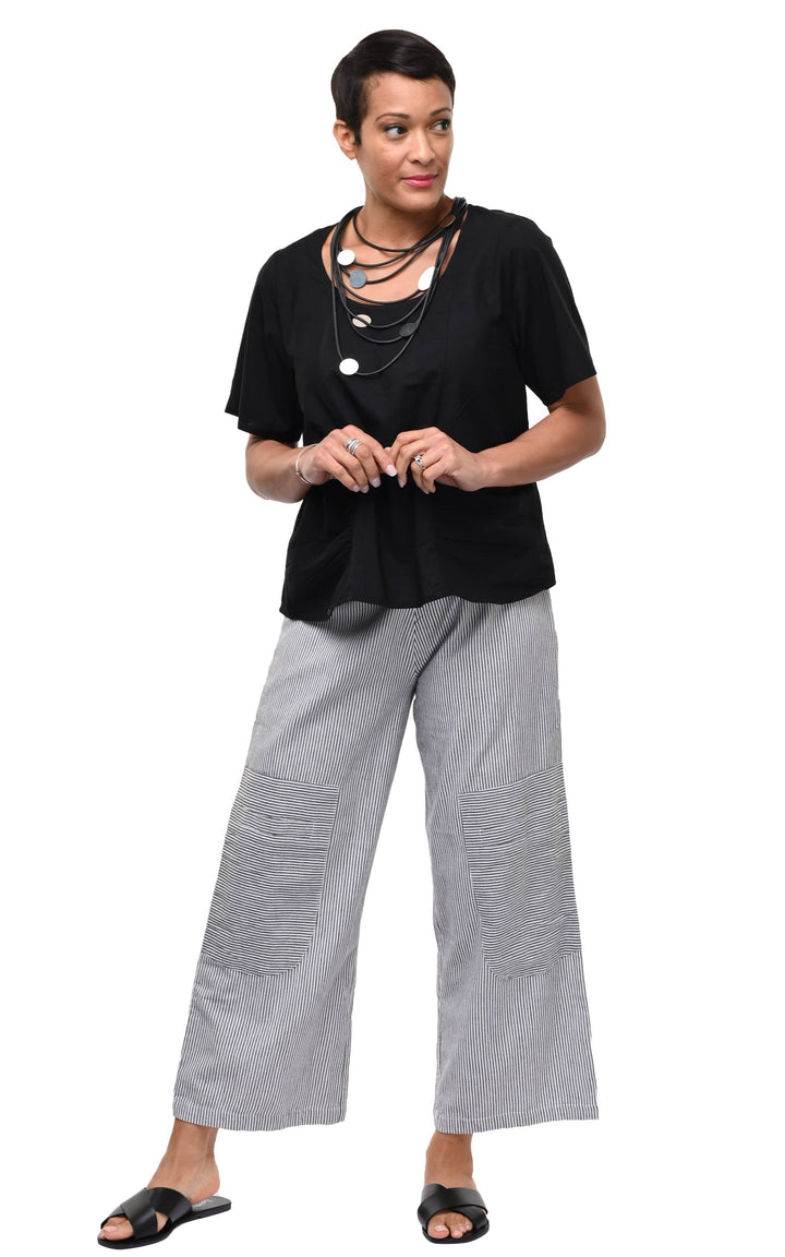 Tulip Clothing - CV404 Carmella Pullover in Black*: Black / S