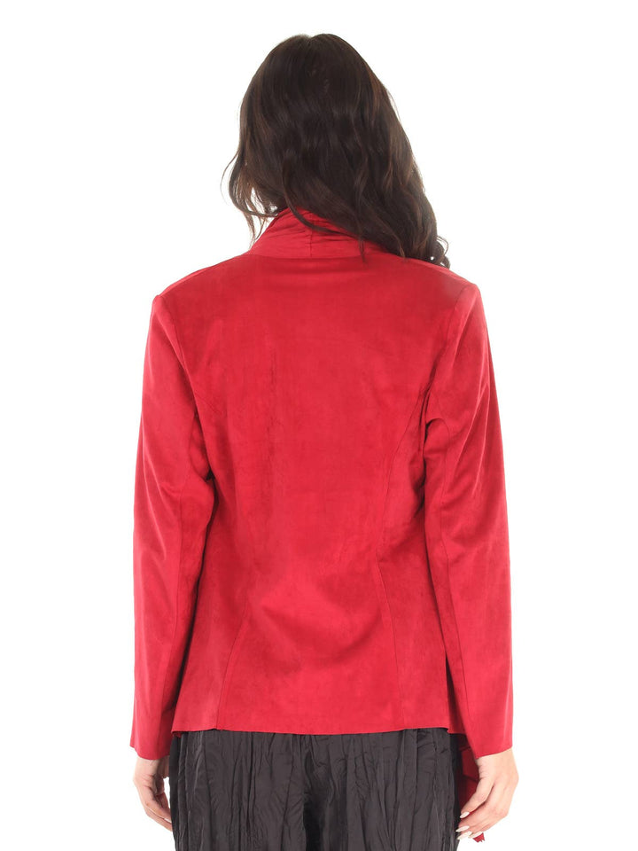 Tie Front Jacket: Chocolate / XL