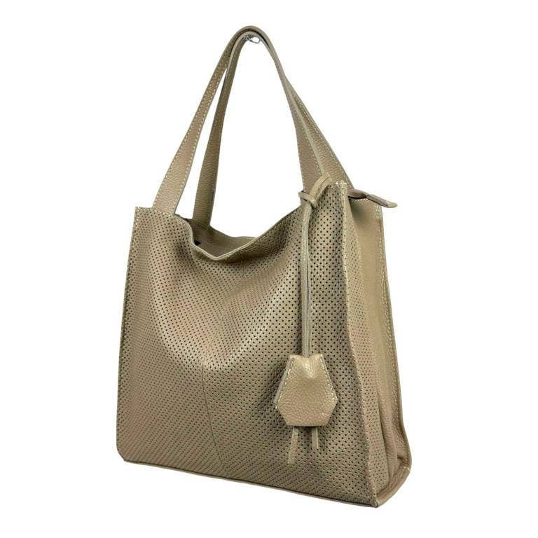 Leather Shopper Bag : Yellow