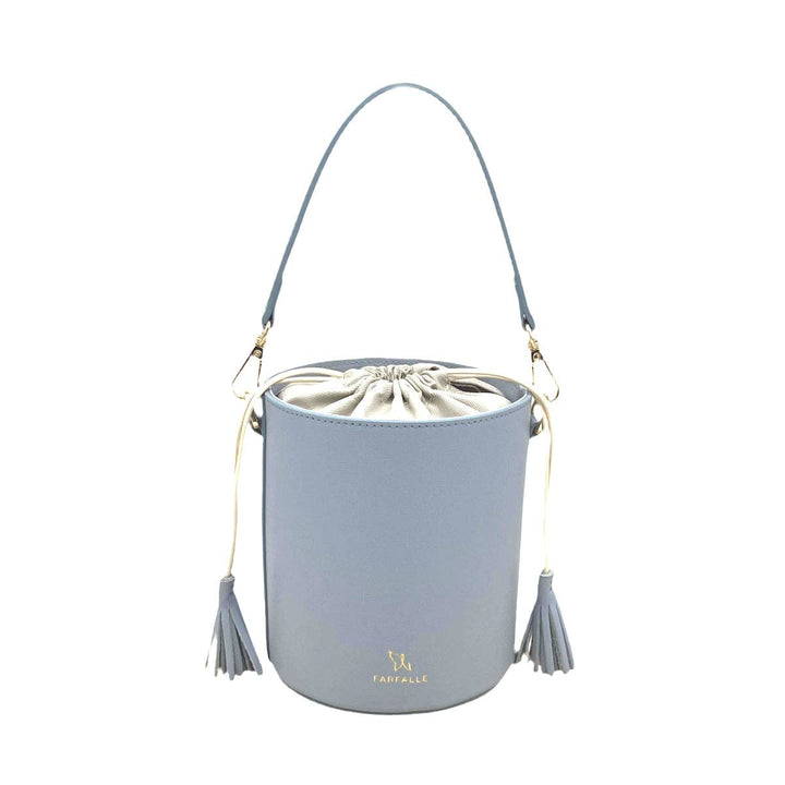 leather bucket bag, Made in Italy,112613: Taupe