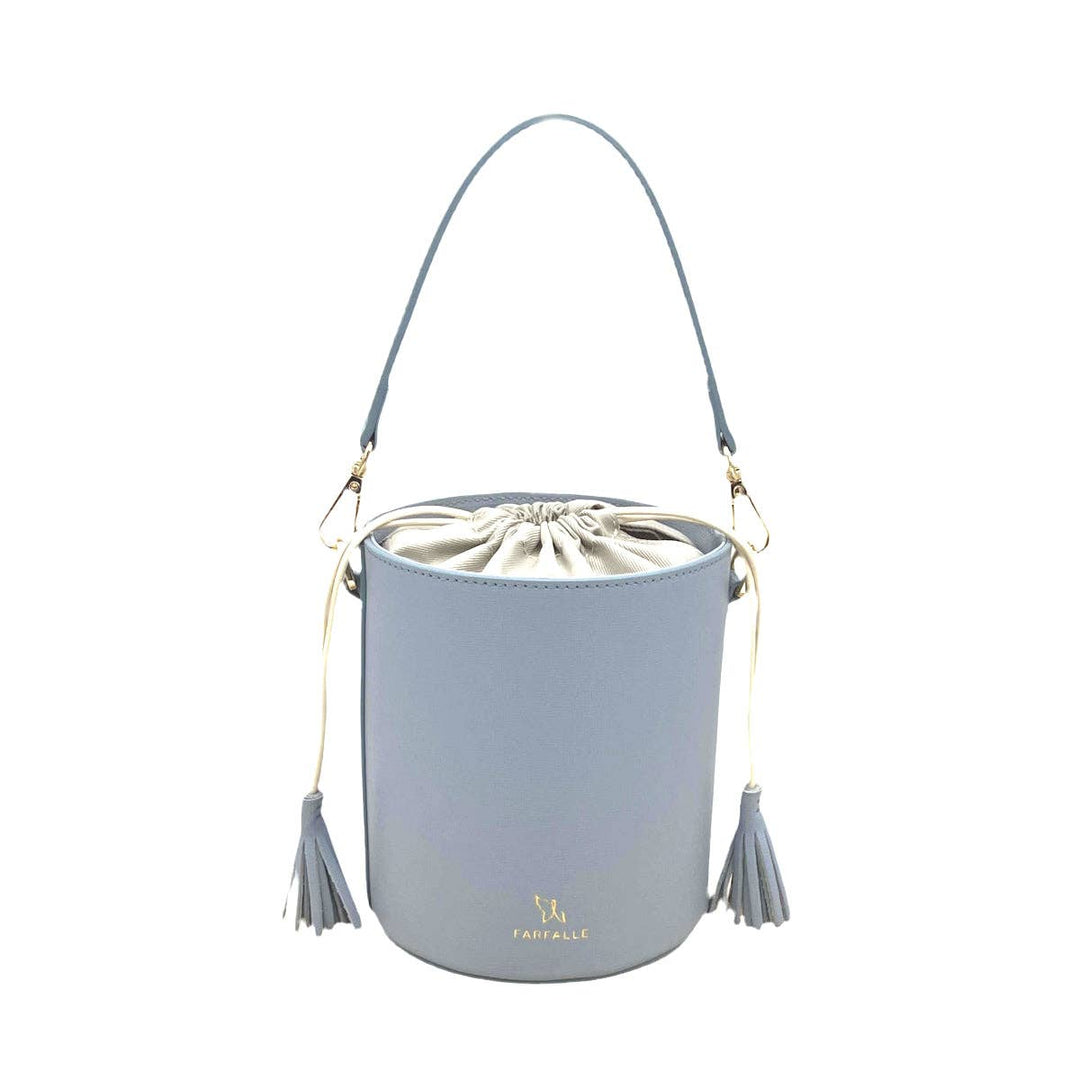 Leather bucket bag, Made in Italy,112613: Blk
