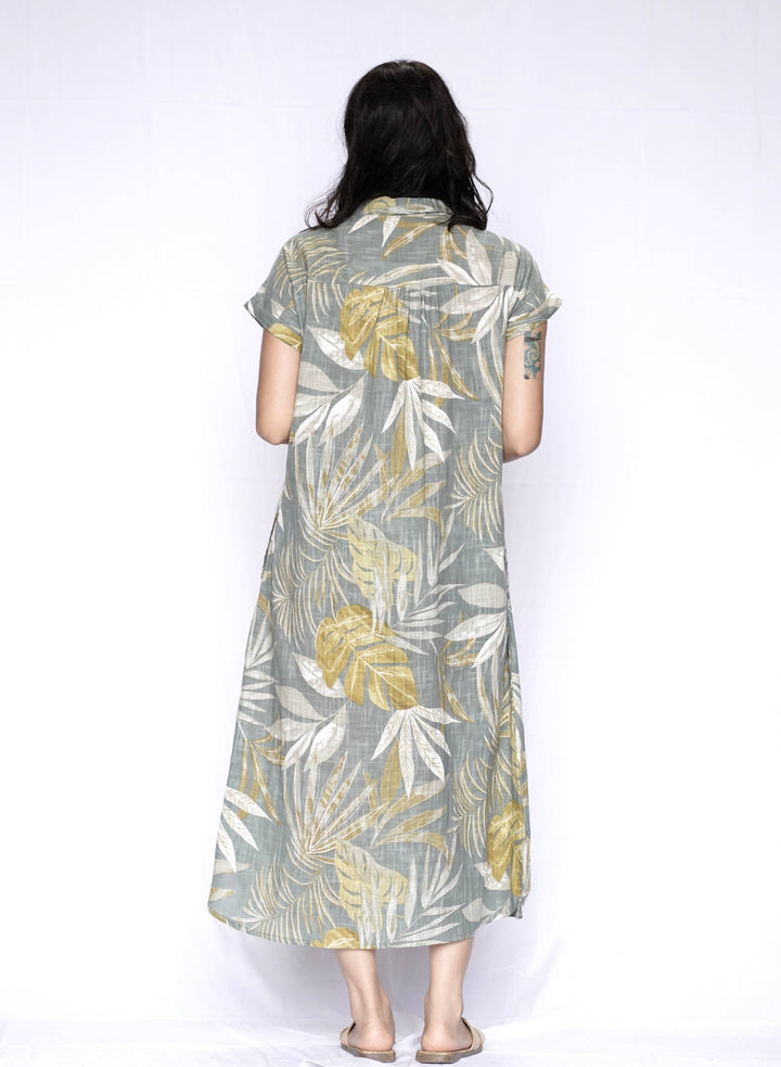 Aya Geo Dress: Periwinkle / L
