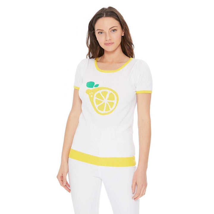 Lemon Print Sweater : / L