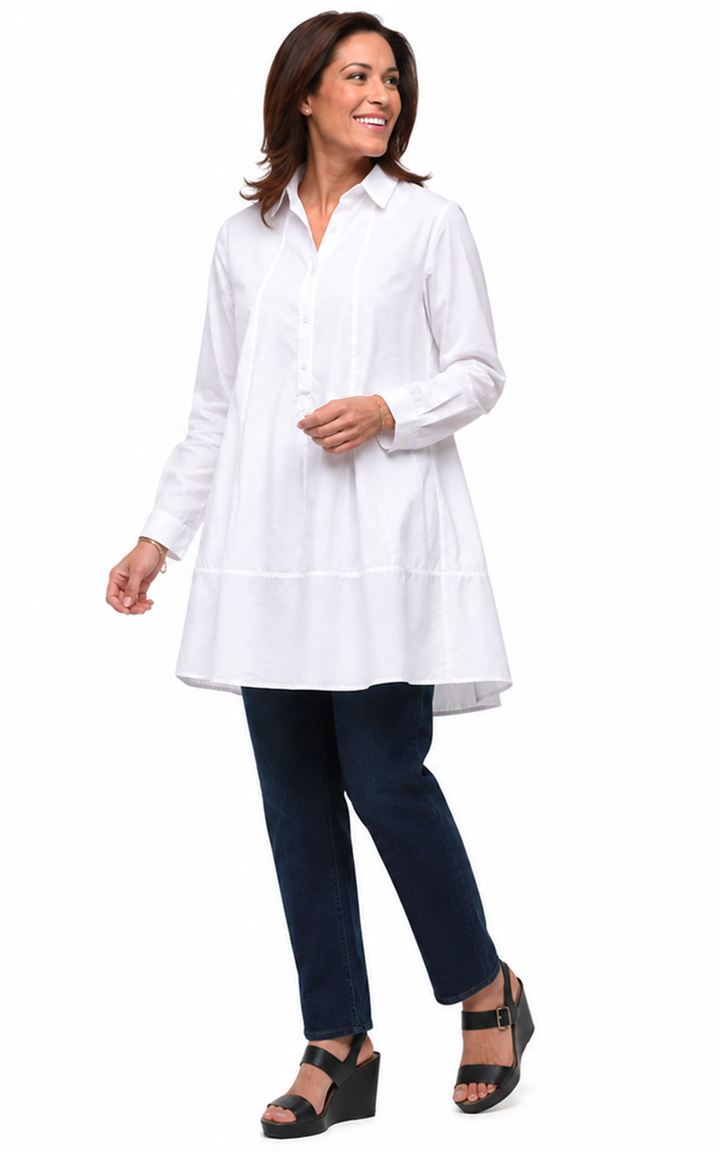 Tulip Clothing - CV612 Gillian in White*: XS