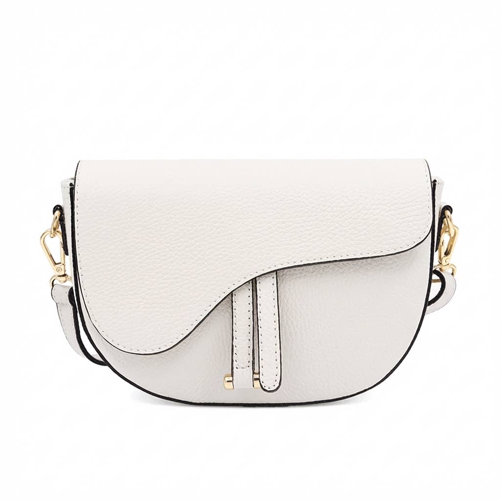 Leather Saddle Bag – Made in Italy: Nero