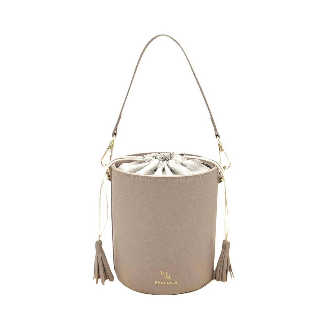 leather bucket bag, Made in Italy,112613: Red