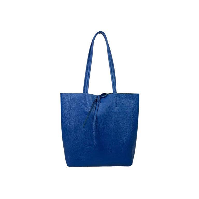 Leather Tote Bag: Brown