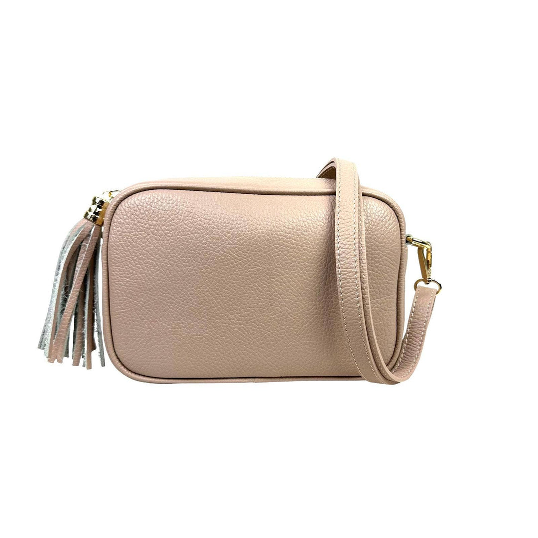 Genuine Leather Bag Tassel: Camel