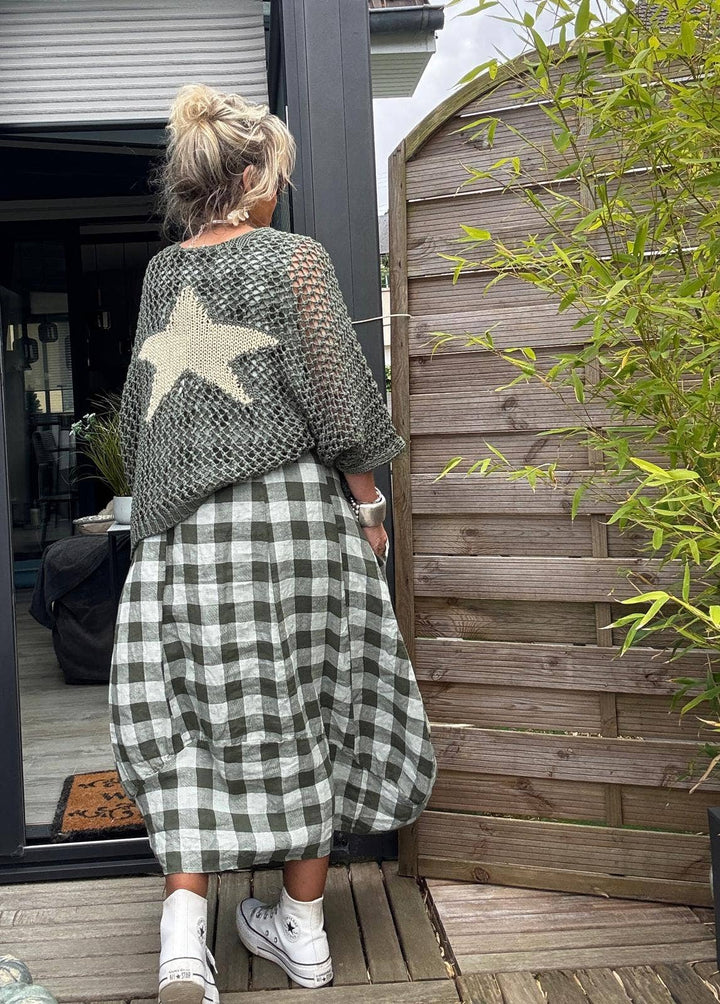 Cotton knit sweater star 100% cotton: Jeans