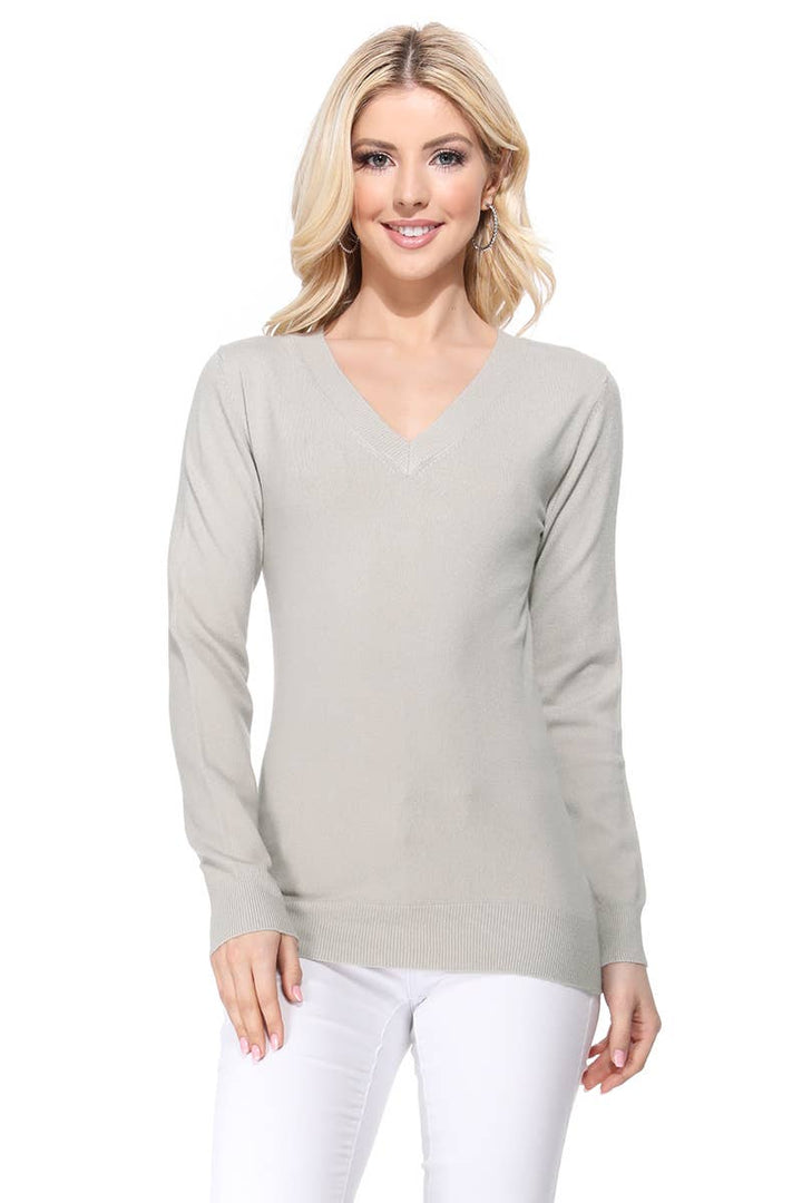 V-Neck Soft Sweater MK5501: NAVY / M