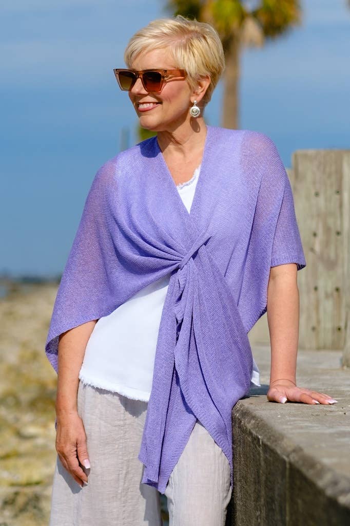 Aliya Cotton Wrap (W108):Carbon