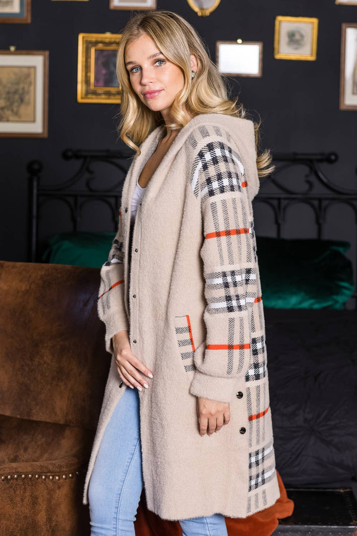 Sonnai Sweater Coat: Grey / S / 52092
