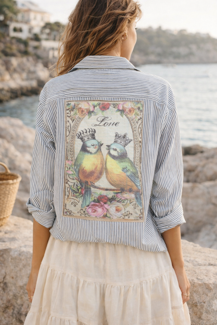 Lovebirds Riviera Shirt: L