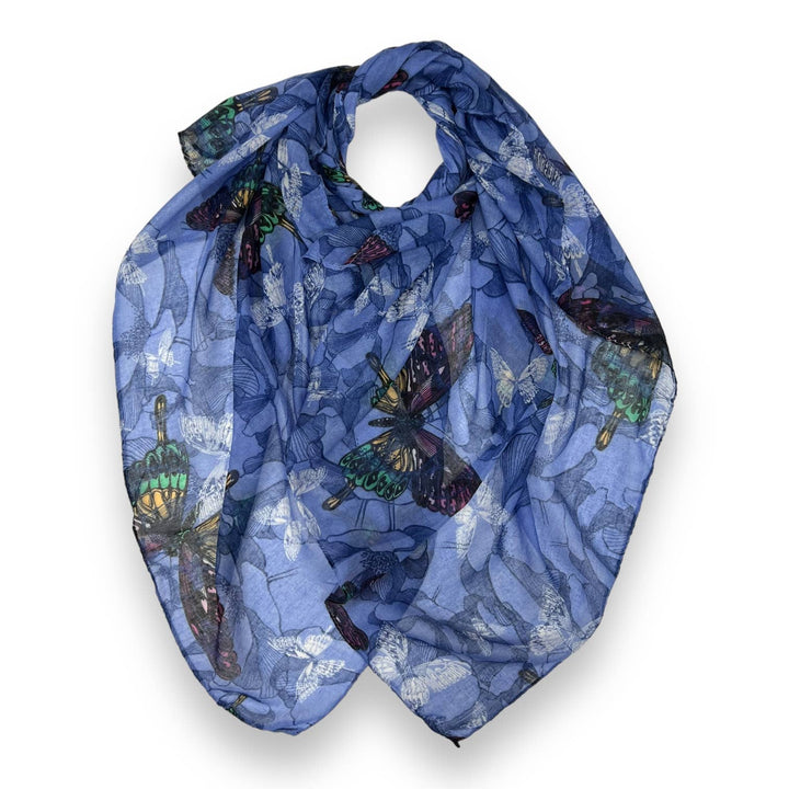 Butterfly print scarf: Baby Pink