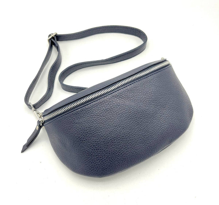 Leather Waist Bag, Made in Italy: 112466: Orange