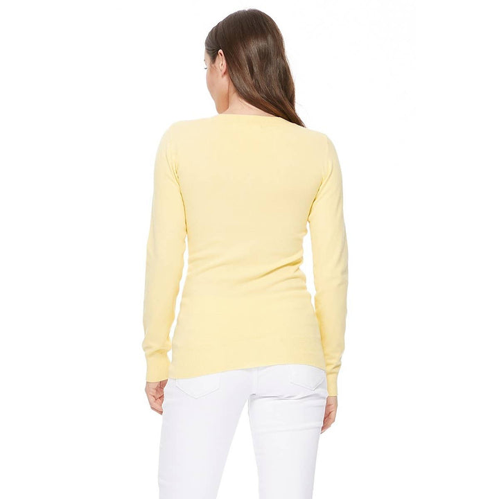 V-Neck Soft Sweater  MK5501: NAVY / S