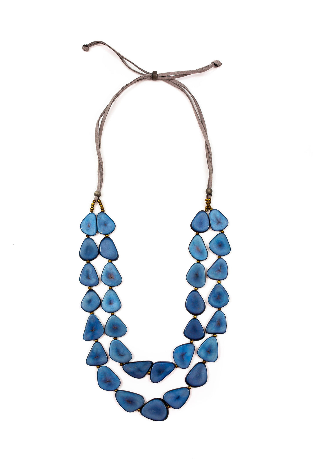 Marlene Necklace: Onyx Black/Charcoal Gray