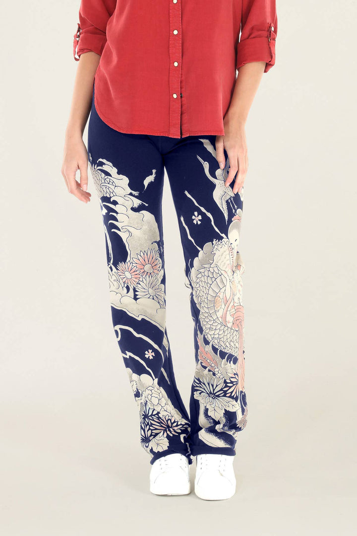 Dragon Print Pant / XL