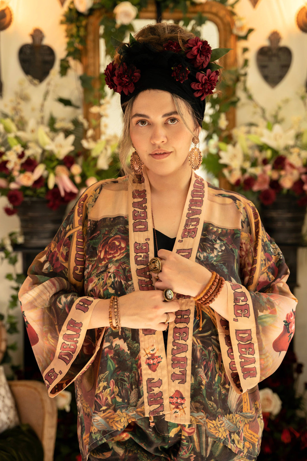 Courage Dear Heart Pixie Crop Kimono