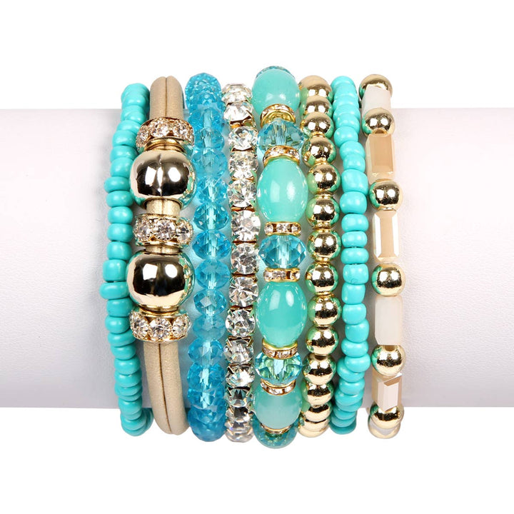 MULTI LINE BRACELET: NATURAL