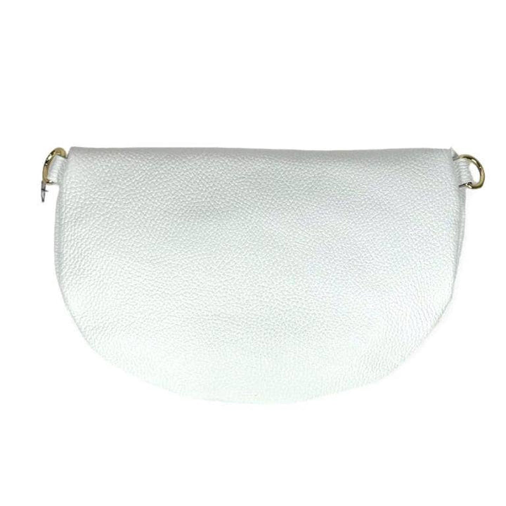 Large Italian Leather Waist Bag : Black