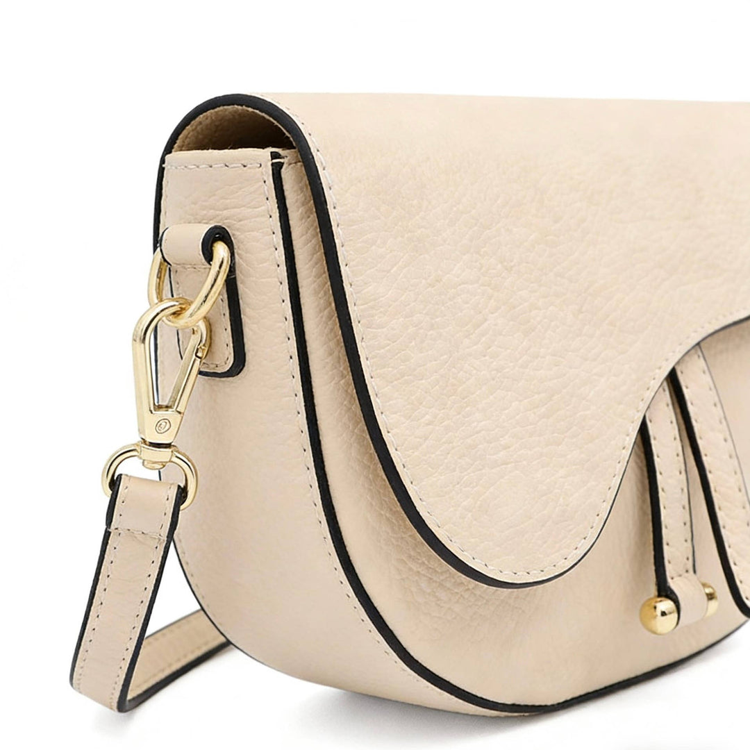 Leather Saddle Bag – Made in Italy: Nero
