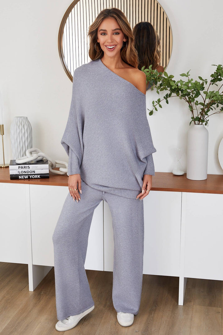 ASYMMETRICAL SWEATER -CARAMEL): M/L
