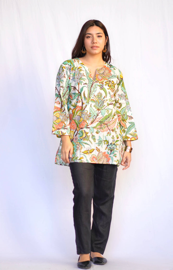 Seafoam Cotton Tunic: M