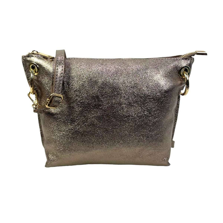 Leather Bag with: Fuchsia