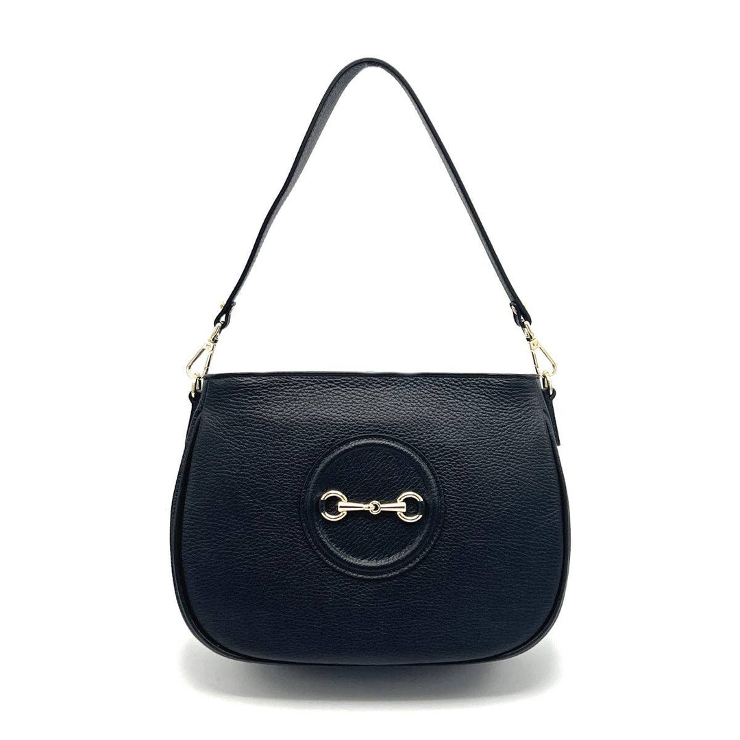 Leather bag, Made in Italy, 112627: Camel