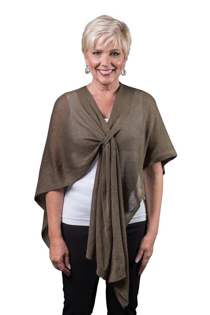 Aliya Cotton Wrap (W108):Carbon