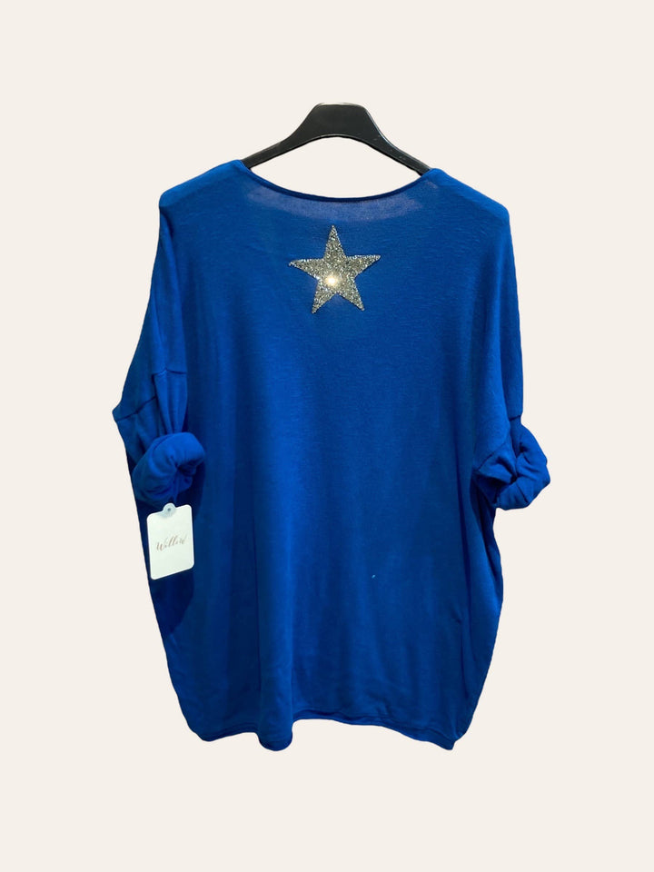 Cotton top with a rhinestone star : CAMEL