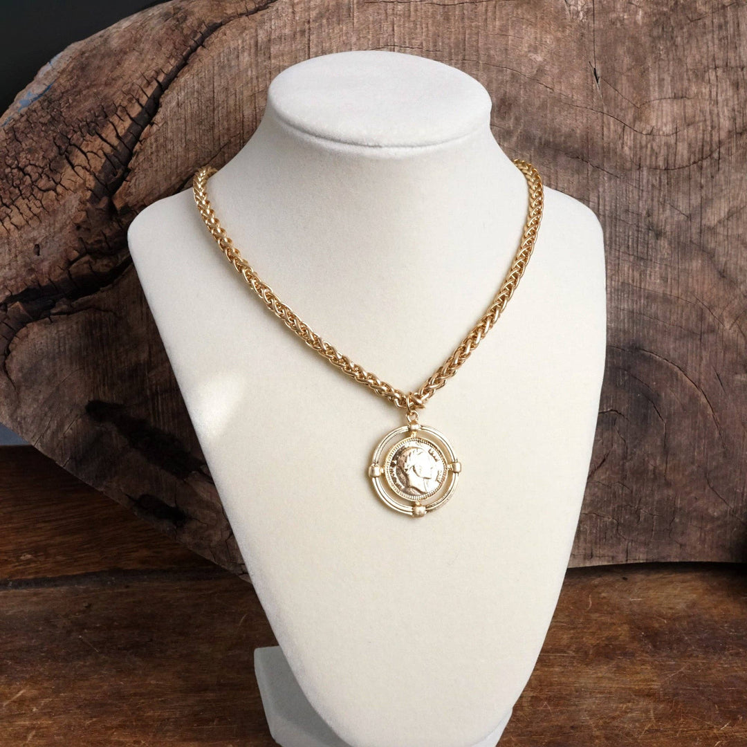 Coin Neck Gold-Chain