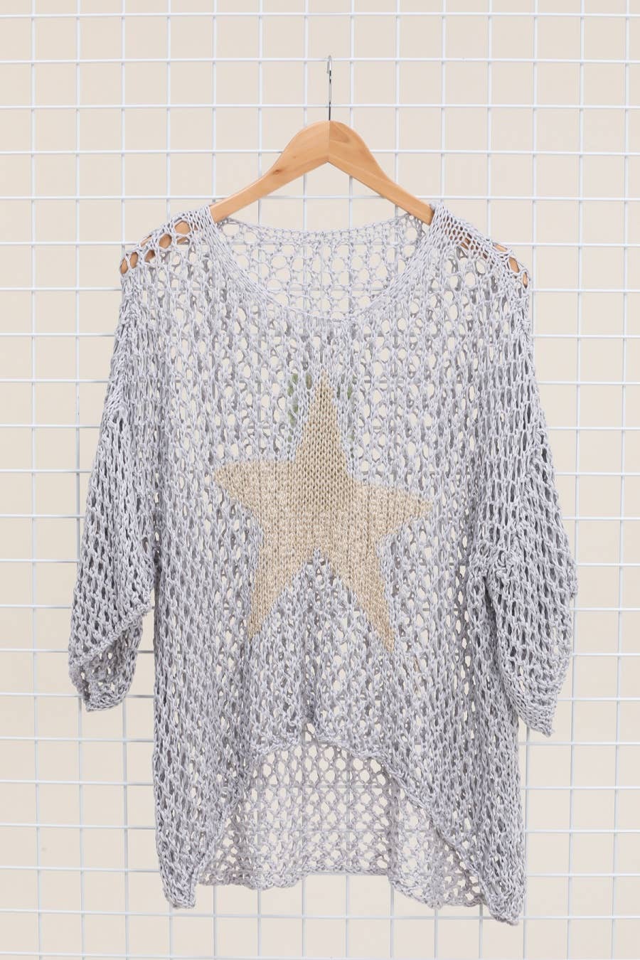 Cotton knit sweater star 100% cotton: Jeans
