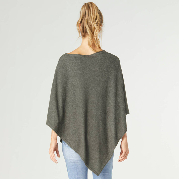Brushed Poncho: Black