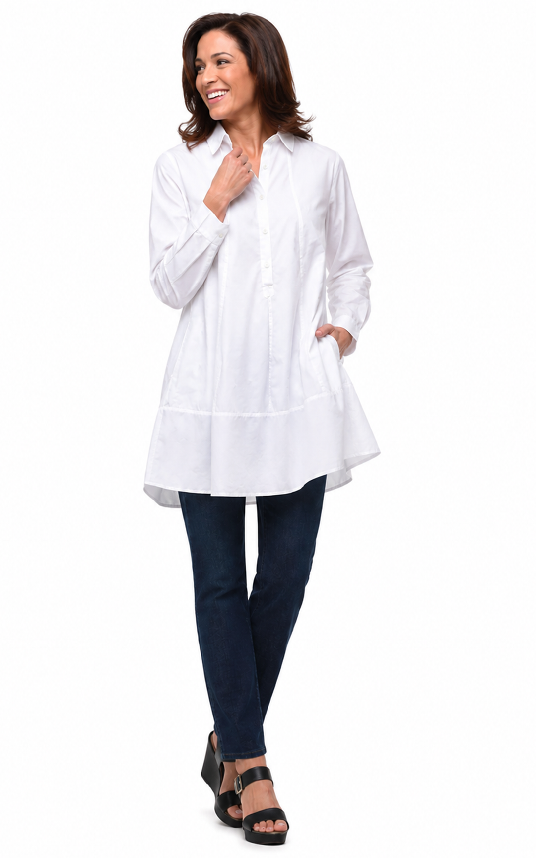 Tulip Clothing - CV612 Gillian in White*: S