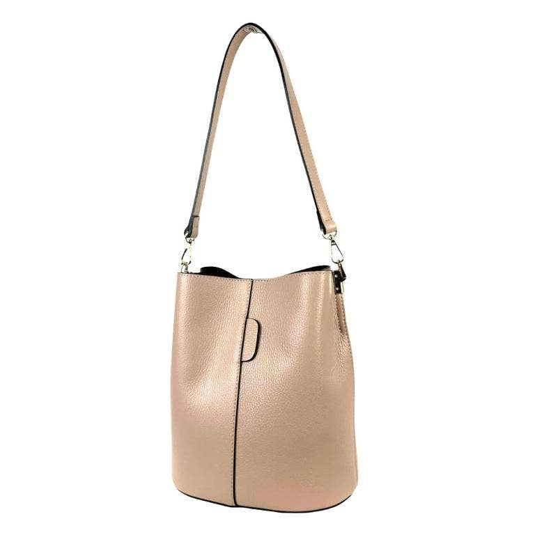 High Quality Italian Leather Shoulder Bag: Yellow