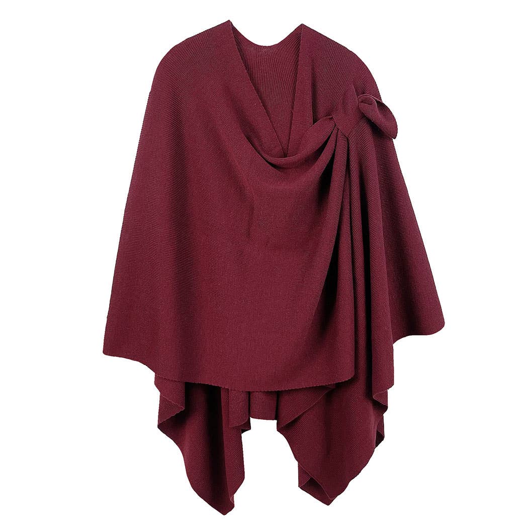 Ruana with Shoulder Strap: TAUPE