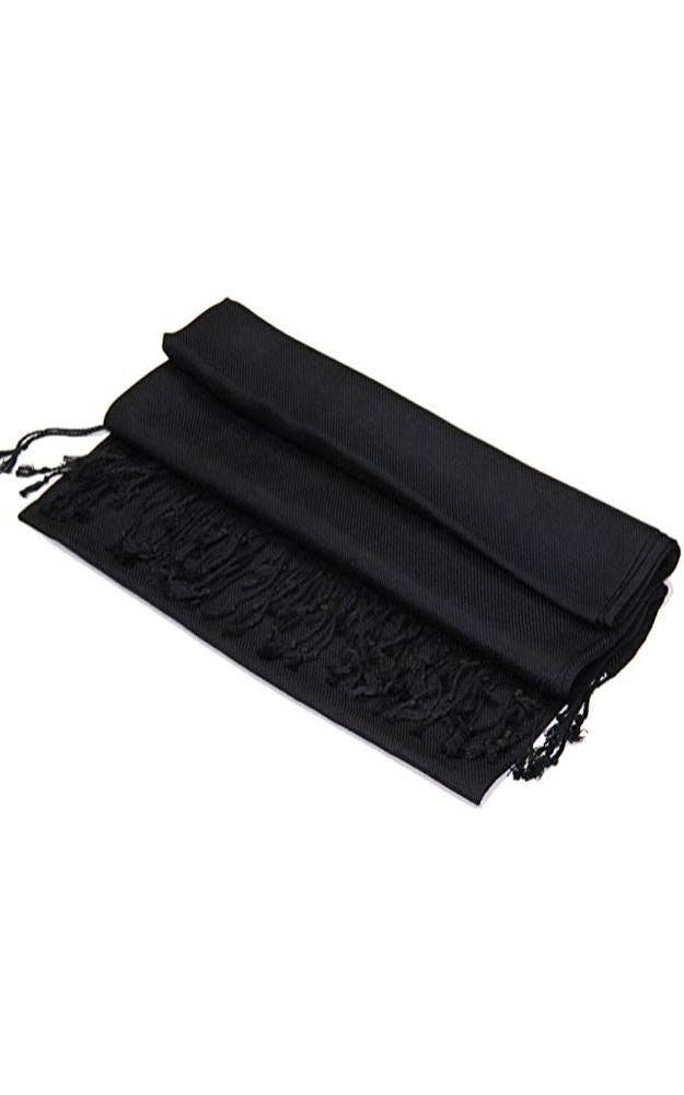 Black Color Fashion Pashmina Shawl