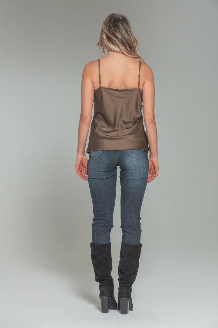 Satin Cami: Copper / S